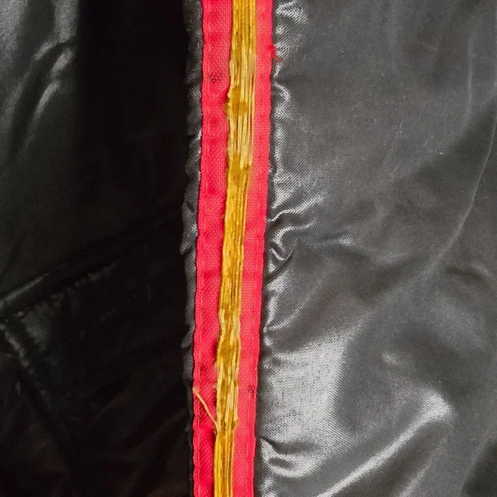 VTG Wynns Xtend Official Racing Puffer Jacket LG Black Snap Zip Closure USA 70s - Picture 10 of 14